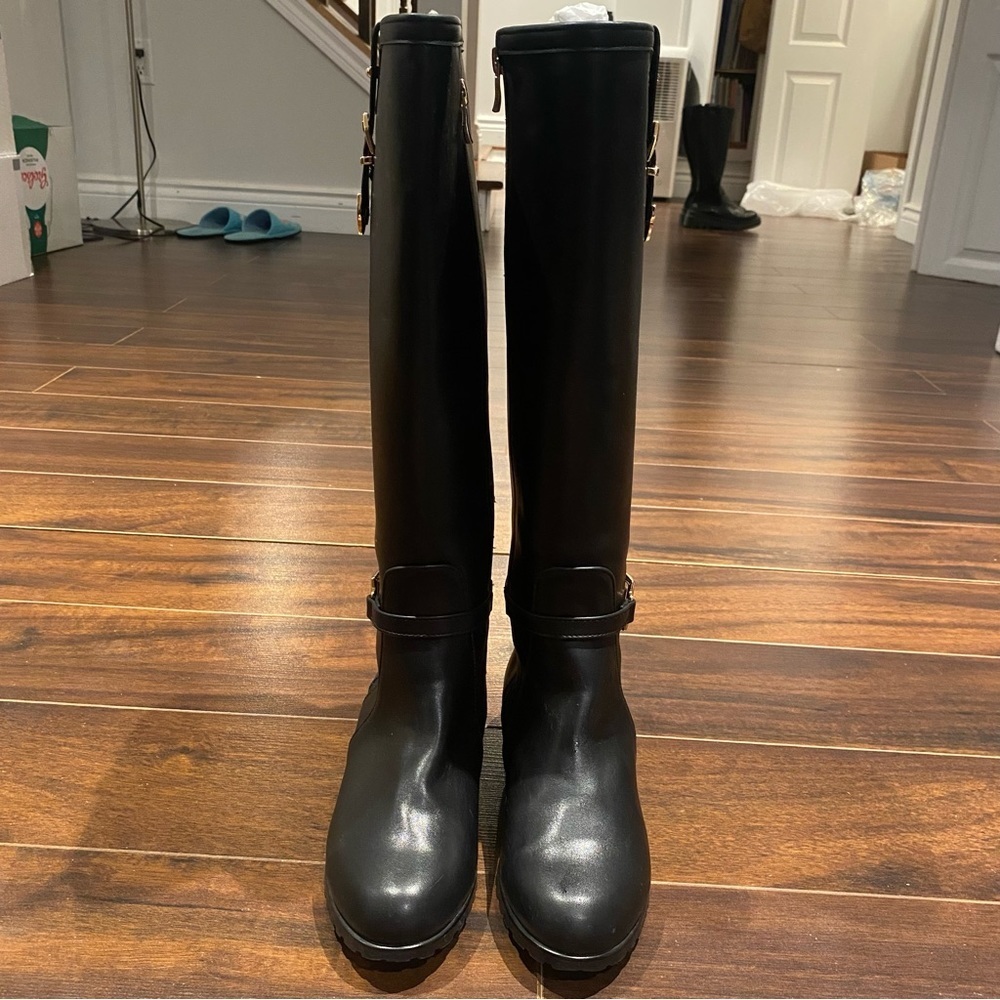 Faux leather long boots - Picture 2 of 4